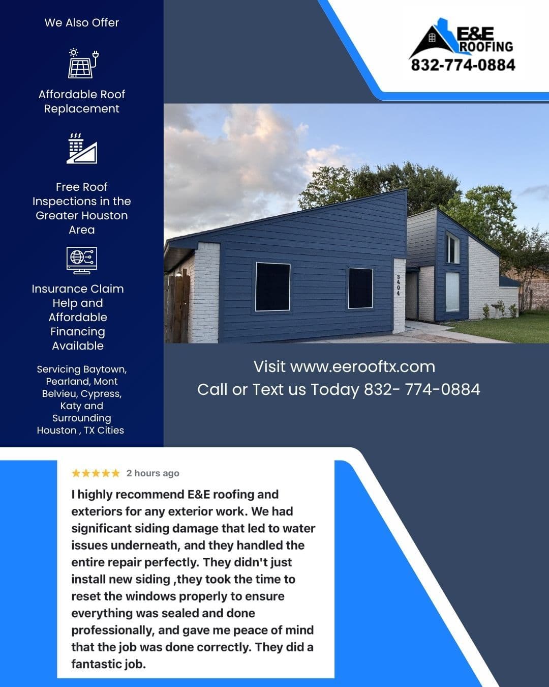 Project Siding Restoration With Hidden Water Damage Fixed Right image