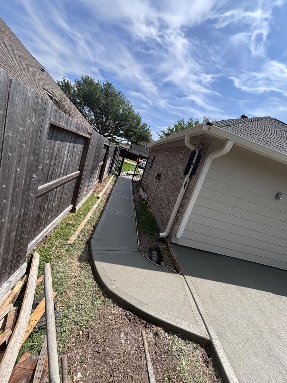 Gallery photos for Concrete Patio and Walkway Pour in Baytown TX: Image #1