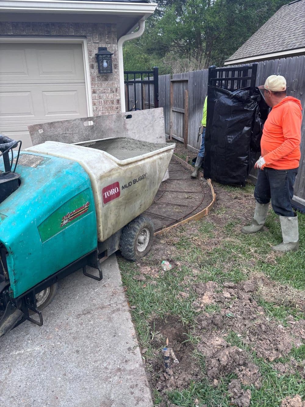 Gallery photos for Concrete Patio and Walkway Pour in Baytown TX: Image #2