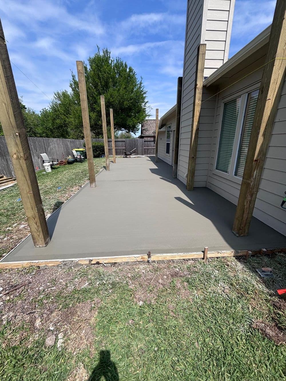Gallery photos for Concrete Patio and Walkway Pour in Baytown TX: Image #3