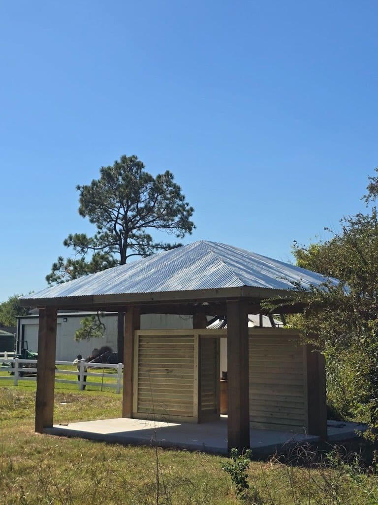 Corrugated Metal Roof Gazebo Project image