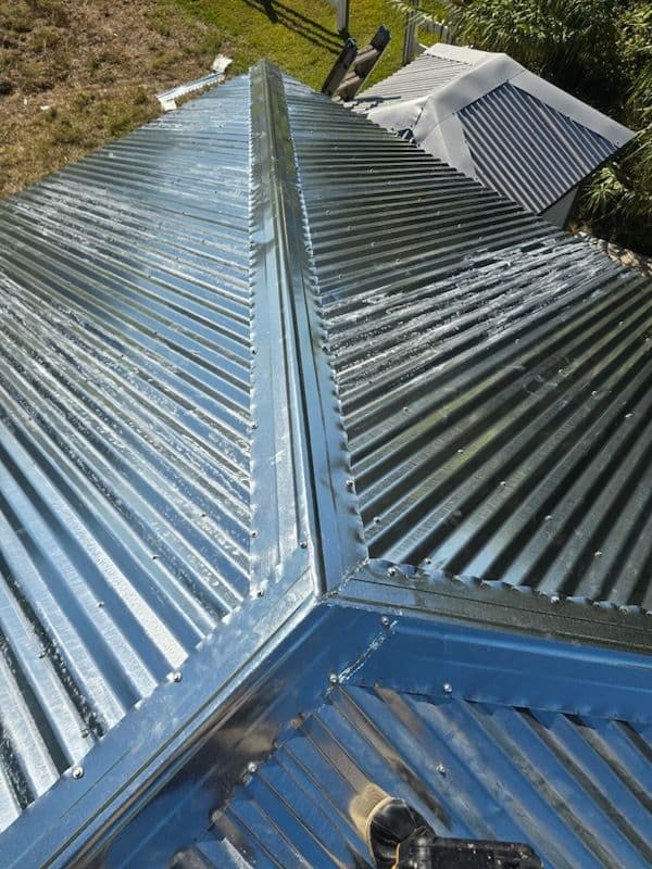 Gallery photos for Corrugated Metal Roof Gazebo Project: Image #1