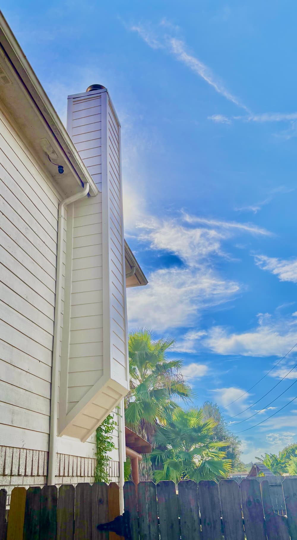Gallery photos for Chimney Siding Replacement on a Baytown Home: Image #1