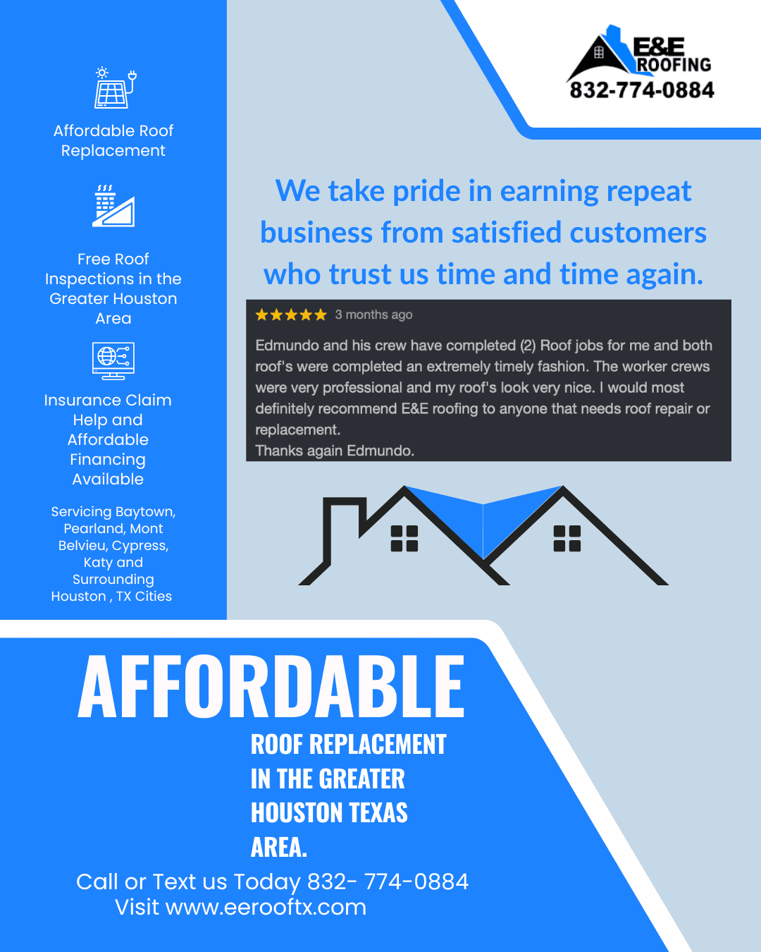 E&E Roofing Earns Repeat Business Across Baytown and Greater Houston image